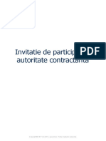 Invitatie de participare - Autoritate Contractanta