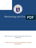 5 Monitoring and Evaluation