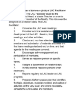 LAC Facilitator Terms of Reference