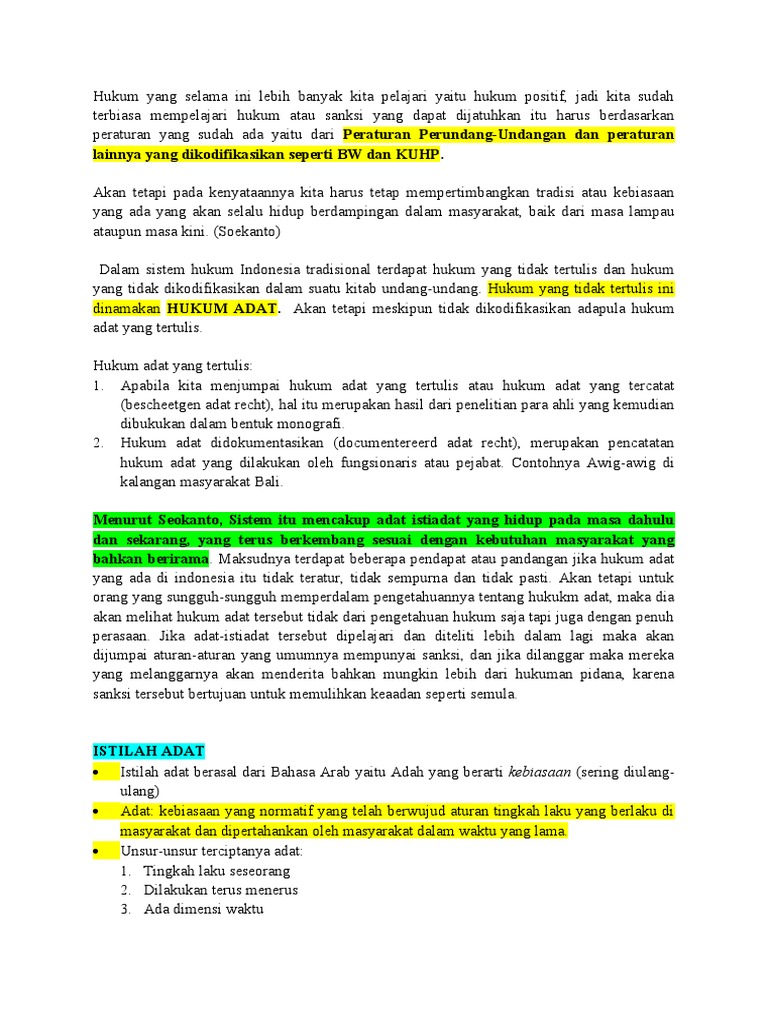 Materi Hukum Adat Pdf