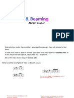 Beaming: Abrsm Grade 1