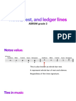 Notes, Rest, and Ledger Lines: ABRSM Grade 2