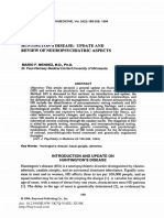 Huntington'S Disease: Update and Review Neuropsychiatric Aspects