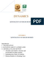 Kinematics of Rigid Bodies Motion Dynamics