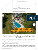 Top 10 Backyard Patio Design Ideas - Elegance
