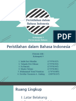 Peristilahan Dalam Bahasa Indonesia