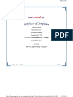 This Will Certify That Vignesh Janakaraj Successfully Completed Navigating The FCPA Course From The Hanesbrands GEC E-Learning On October 09, 2014