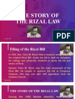 THE STORY OF THE RIZAL LAW & Critical Analyses of The Rizal Law
