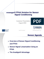 Anadigm® FPAA Solution For Sensor Signal Conditioning