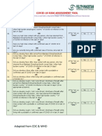 COVID-19 Risk Assessment Tool.