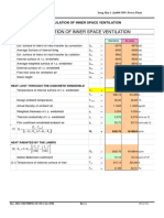 Attachment 3: Calculation of Inner Space Ventilation