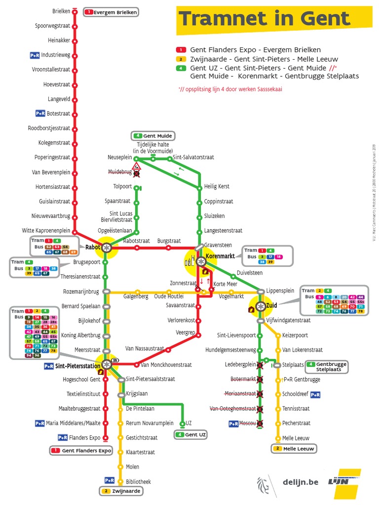 Schematisch Tramnet Gent Jan 2019 - 3 | PDF