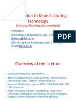 Introduction To Manufacturing Technology
