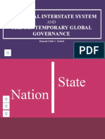 Global Interstate System and The Contemporary Global Governance