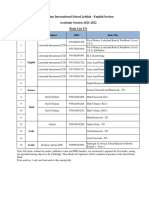 Pakistan International School Jeddah - English Section Academic Session 2021-2022 Book List YN