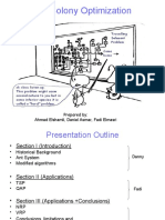 Ant Colony Optimization: Prepared By: Ahmad Elshamli, Daniel Asmar, Fadi Elmasri