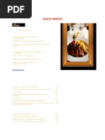 Sample Five-Course Menus | PDF