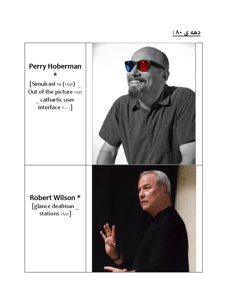 Artworks by Perry Hoberman and Others | PDF