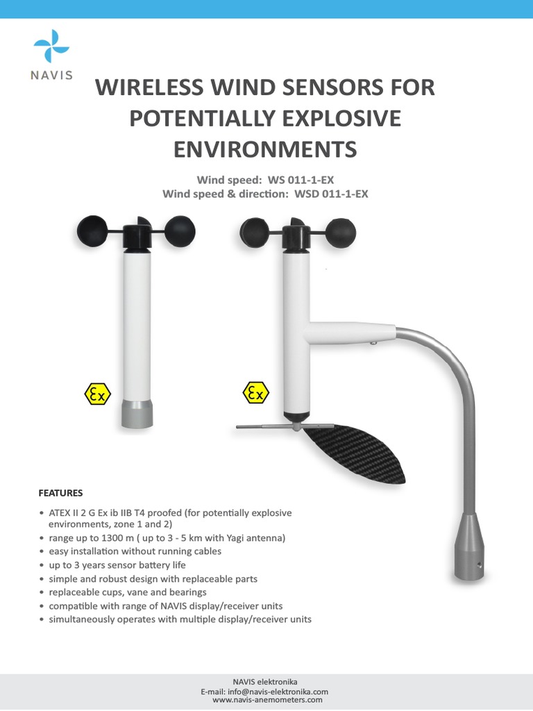 Wireless Wind Sensors For Potentially Explosive Environments | PDF ...