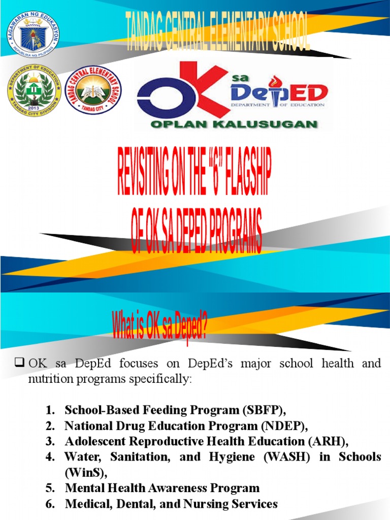 6 Flagship of OK Sa Deped Programs | PDF