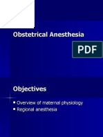 Maternal Physiology and Anesthesia Techniques for Childbirth