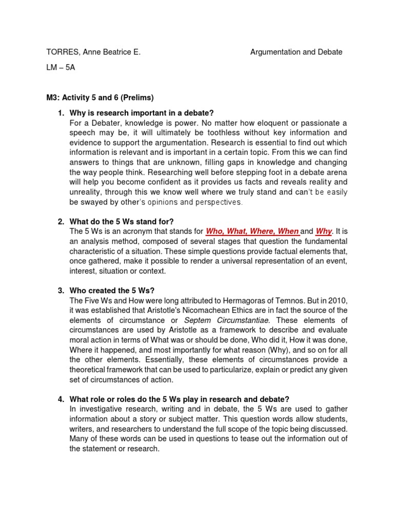 5Ws Army Pdf , What is 5 Ws and H Framework? – VBHWI