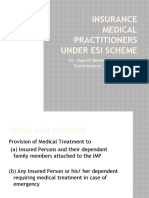 Insurance Medical Practitioners Under ESI Scheme