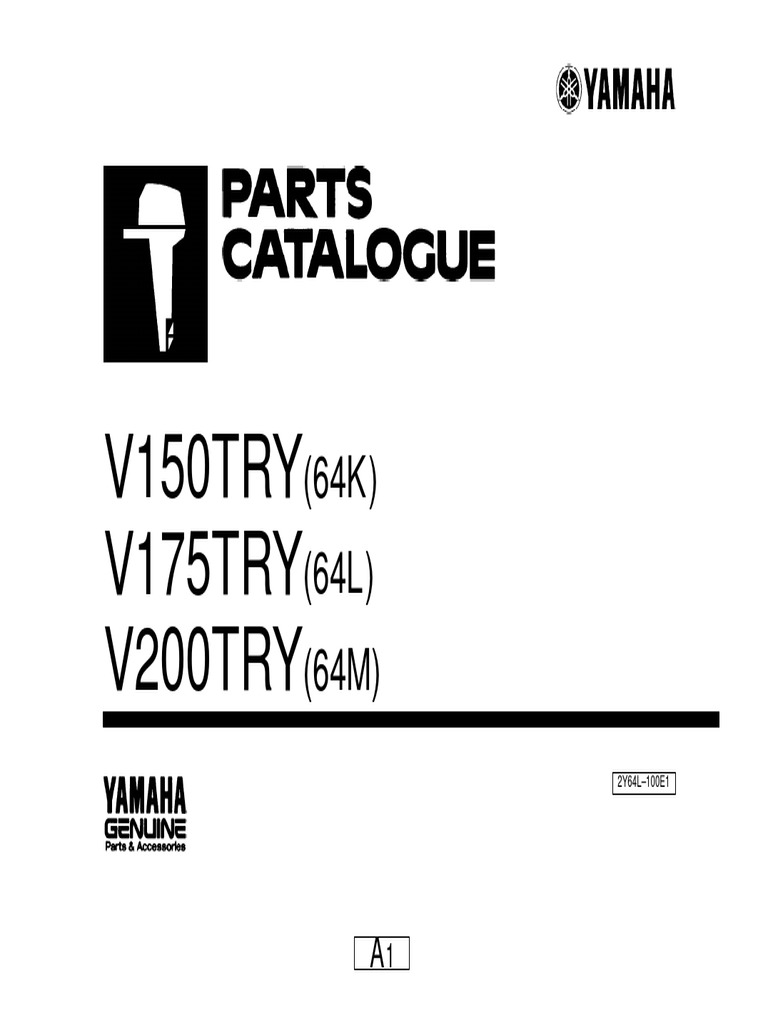 Parts Catalog for Yamaha Watercraft Models V150TRY(64K), V175TRY(64L