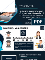 (Yas Center) - Tài Liệu Học Thử Khoá Từ Vựng Anh Văn Pháp Lý