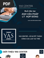 (Yas Center) - Tài Liệu Đào Tạo Anh Văn Pháp Lý Hợp Đồng