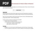 System Firmware Update Instructions For Pioneer In-Dash AV Receivers