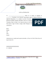 Carta Autorizacion