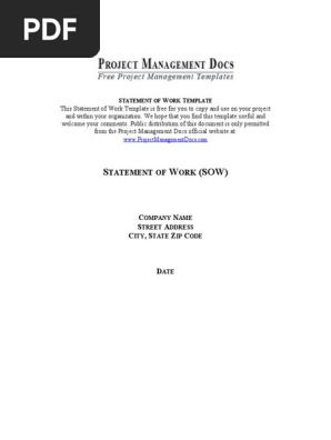 Statement of Work