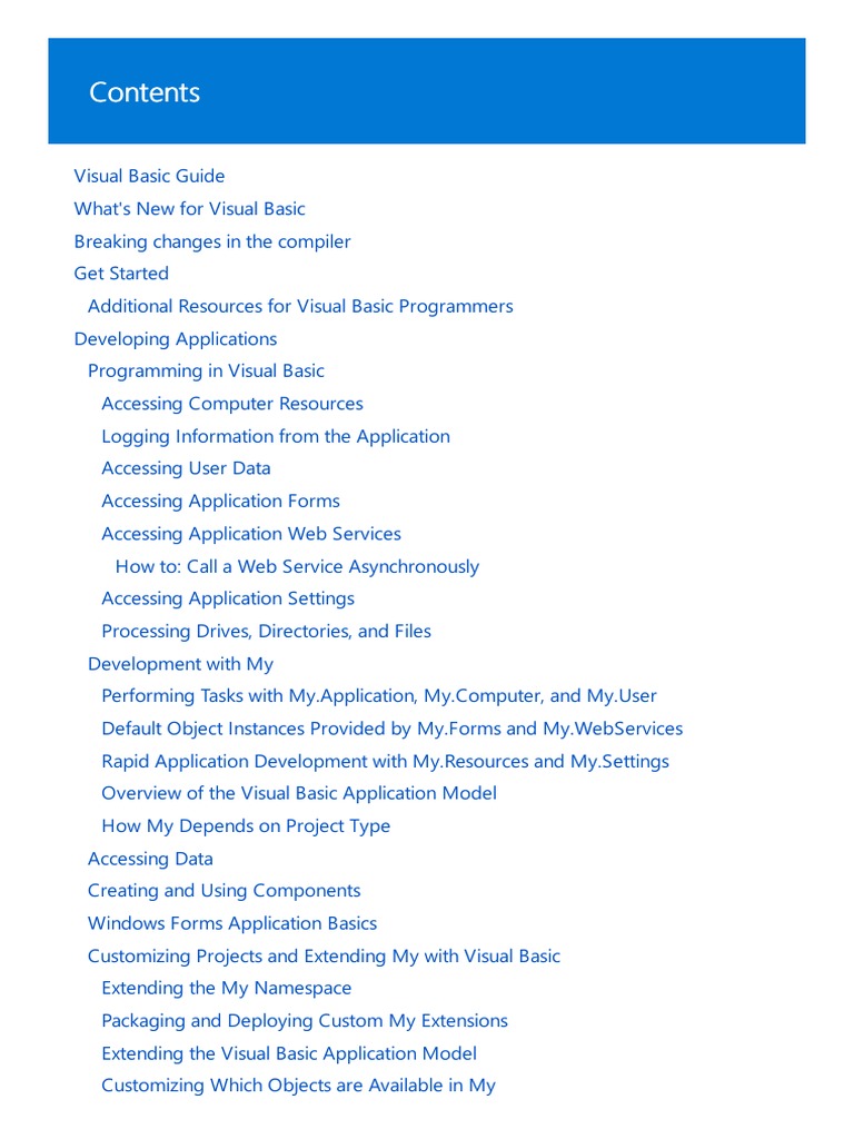 Visual Bassic Guide | PDF | Component Object Model | Visual Basic .Net