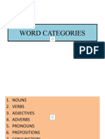 Word Categories - A