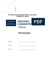Organic Chemistry: Worksheet