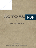 Actorul Şi Arta Dramatică