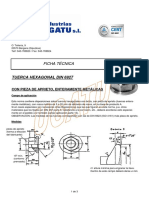 Tornillo hexagonal DIN 6927 con pieza de apriete