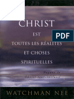 CHRIST Est Toutes Les Réalités Et Choses Spirituelles°watchman NEE°79