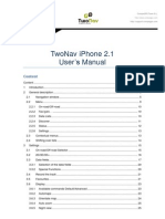 Twonav Iphone 2.1 User S Manual: Content