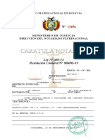 Caratula Notarial