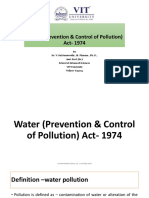 Water (Prevention & Control of Pollution) Act-1974