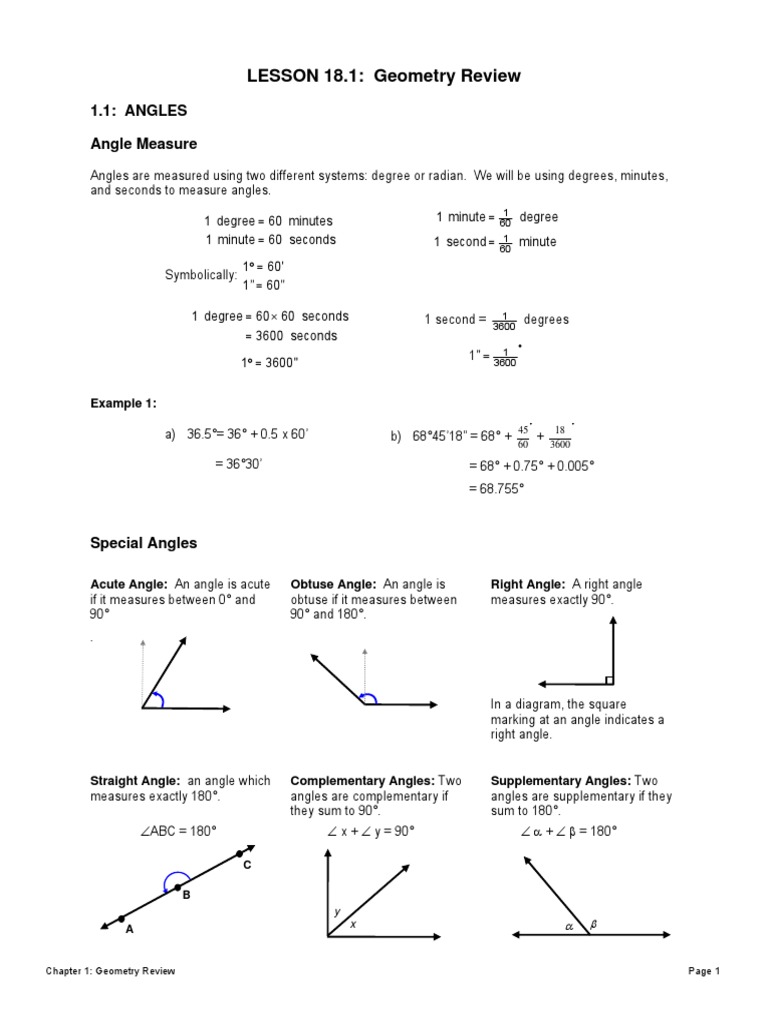 Triangle Properties and Angle Measures | PDF | Triangle | Angle