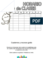 Horario para Completar Gato