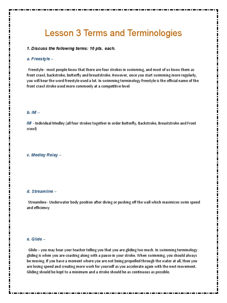 Lesson 3 Terms and Terminologies | PDF