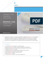 Steamer Line: Installation and Operating Instructions Hollow Fiber Cartridges