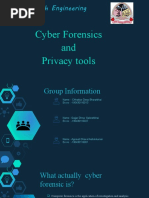 Cyber Forensics and Privacy Tools: Shantilal Shah Engineering College