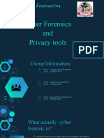Cyber Forensics and Privacy Tools: Shantilal Shah Engineering College