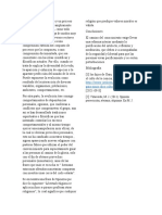 La Evolución Es Un Hecho y Un Proceso Del Mundo de Lo Viviente Ampliamente Investigado