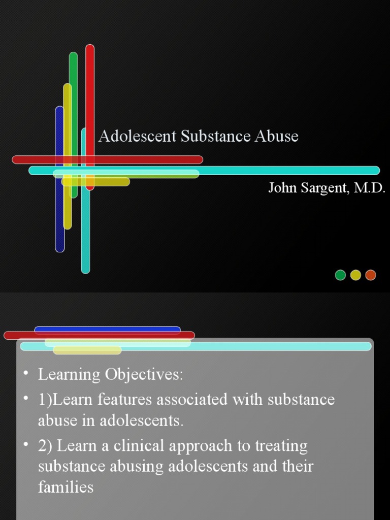 Adolescent Substance Abuse: Risks & Treatment | PDF | Substance Abuse ...